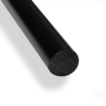 BARRA DELRIN POM C NEGRO REDONDO