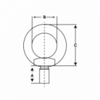 TORNILLO CANCAMO INOX A4 DIN-580