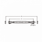 MOSQUETON CON TUERCA INOX A4