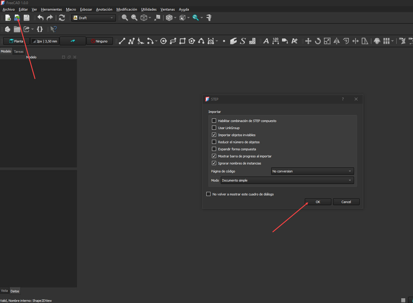 FreeCAD - Abrir modelo original